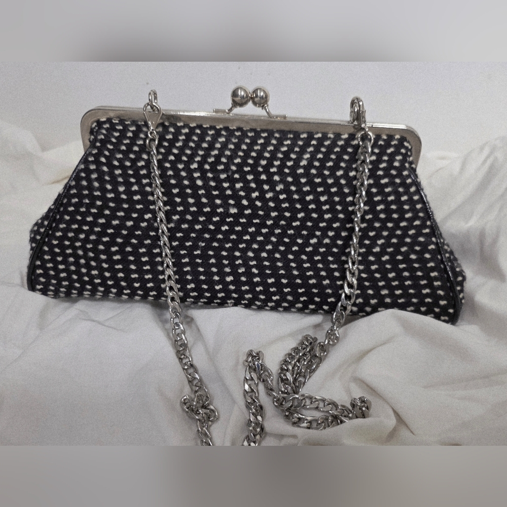 Glenda Gies Vintage Style B&W Jackie Bag